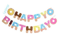 Donut birthday banner