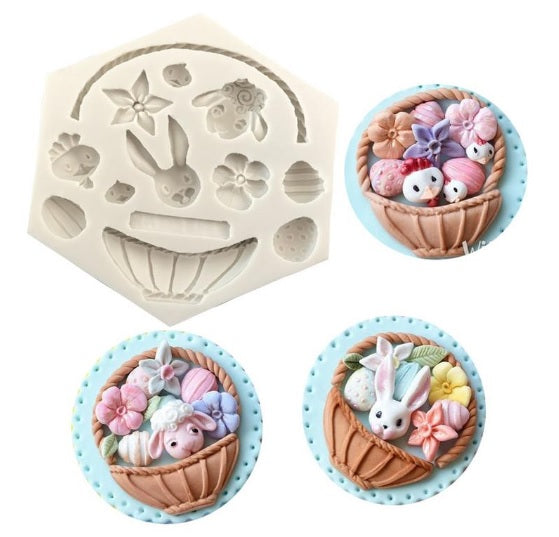 Easter Basket silicon mould