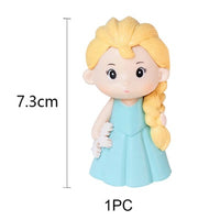Elsa and 10 glittery snowflakes cake topper