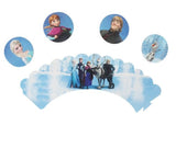 Snow Princess cupcake wrappers and toppers