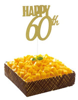 Happy 60th cake topper/plaque