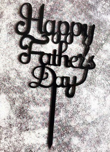 Happy Fathers Day cake plaque/topper