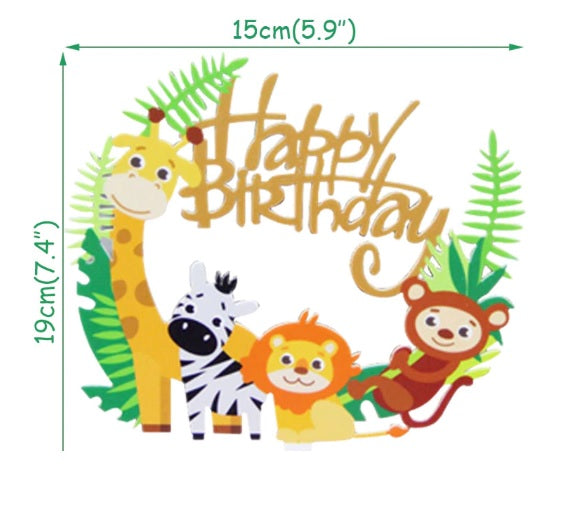 Jungle Cake topper