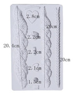 Knitting cable silicon mould