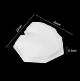 Large diamond heart silicon tin  -  STR0002