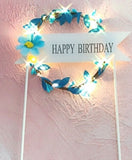 LED Circular "Happy Birthday" cake topper