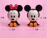 Mr and Mrs Mouse cake topper / figurines