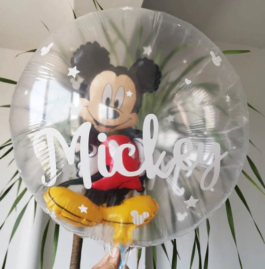 Mr Mouse inside a balloon