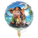 Polynesian Princess balloons - 5 pack - foil - Set A