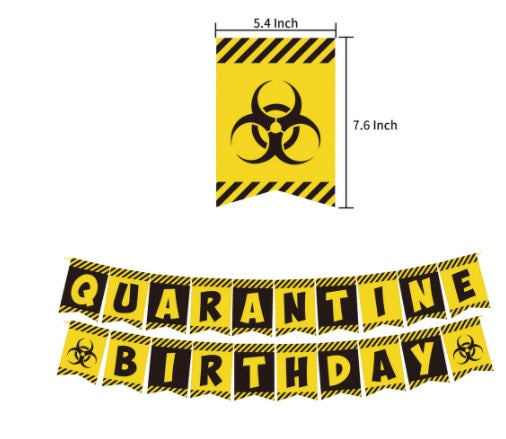 Quarantine birthday banner