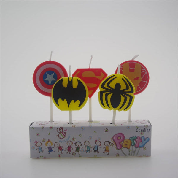 Superhero candles Pack A (5 pack)