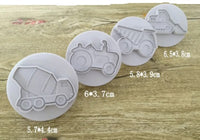 4 pcs construction cookie/plunger cutters