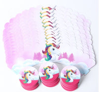 Unicorn Cupcake wrappers and toppers (24 pcs)