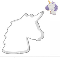Unicorn head cookie cutter